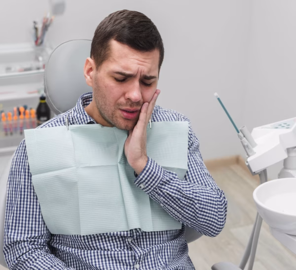 Paciente con atención de urgencia dental